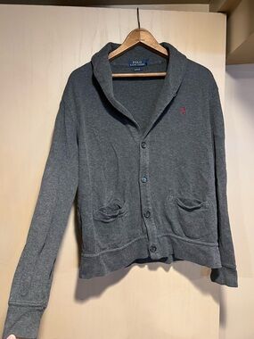 Vintage Polo Ralph Lauren Grey Cardigan